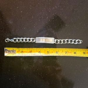 8 1/4 inch Mens ID Bracelet